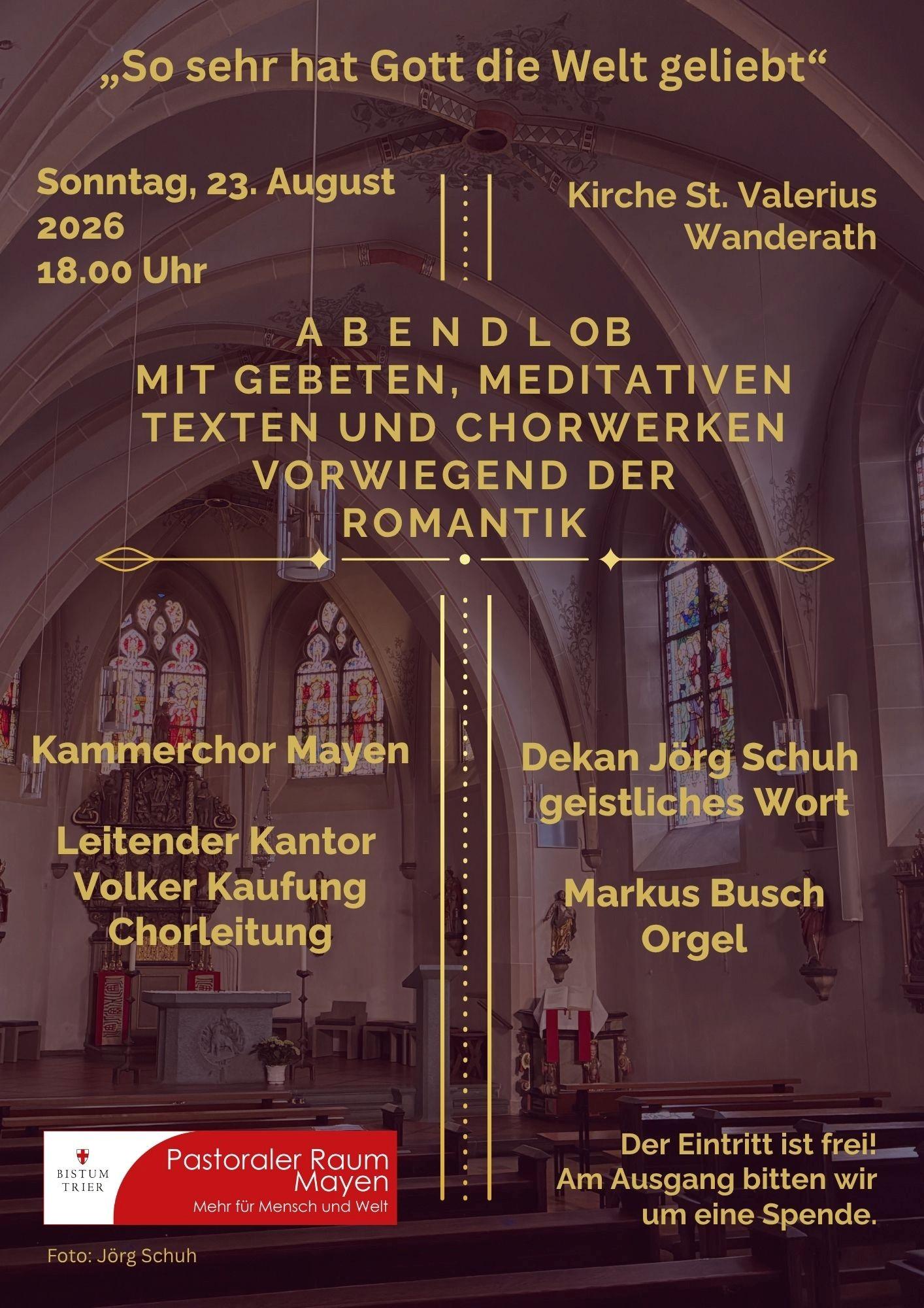 Abendlob mit Kammerchor