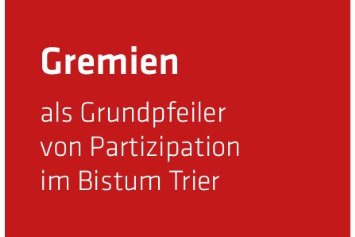 Titelbild - Gremien im Bistum Trier