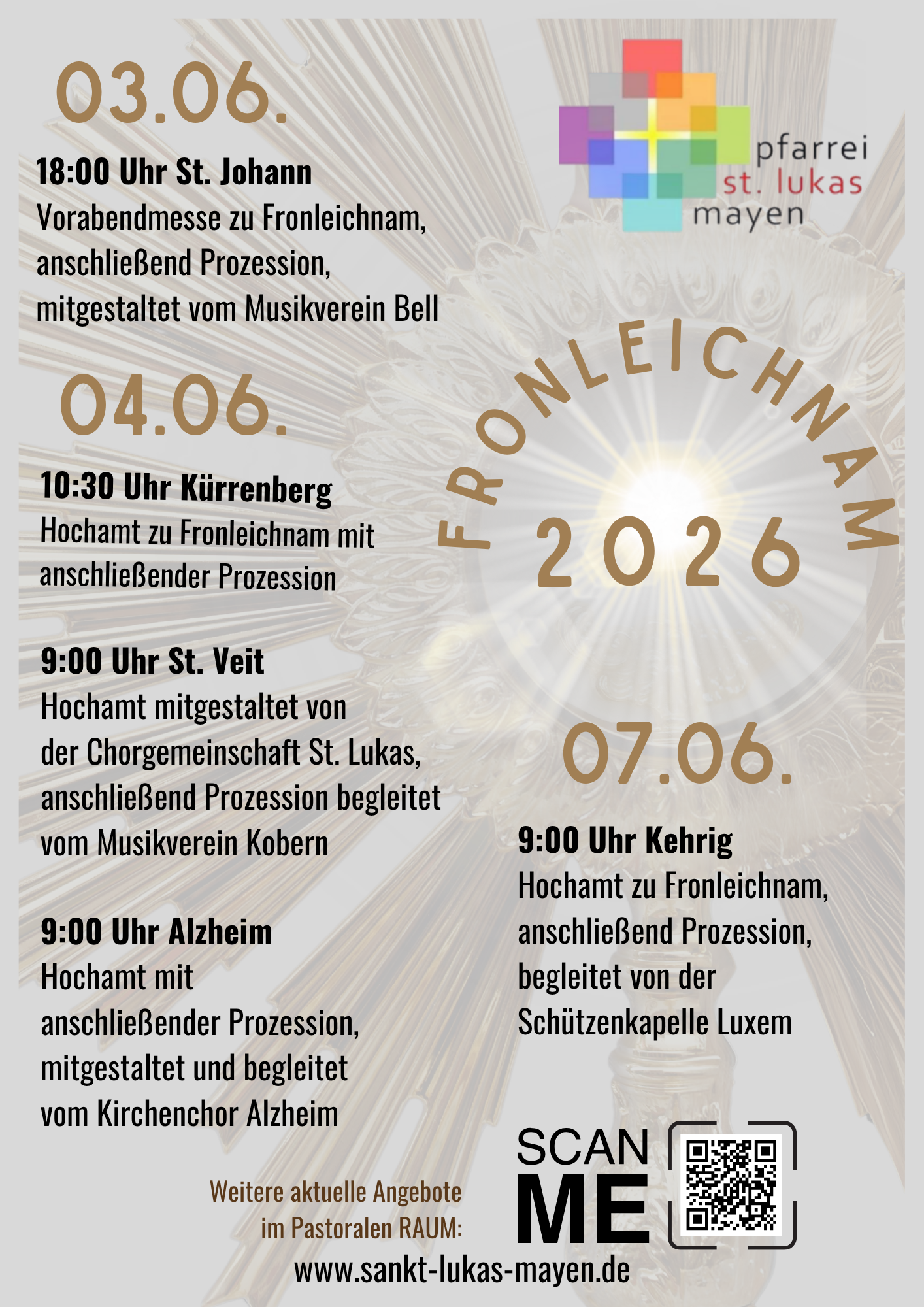 Fronleichnam 04.06.2026